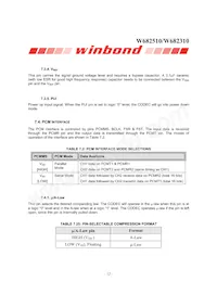 W682510S Datasheet Page 12
