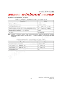 W682510S Datasheet Page 19