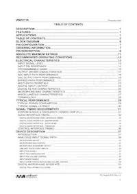 WM1811AECS/R Datasheet Page 2