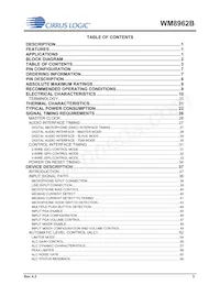 WM8962BECSN/R Datenblatt Seite 3