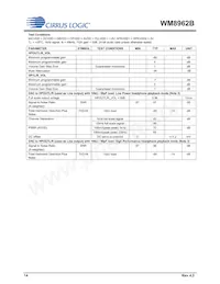 WM8962BECSN/R Datenblatt Seite 14