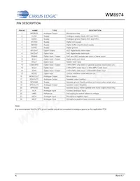 WM8974CGEFL/RV Datasheet Page 4