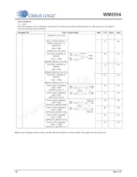 WM8994ECS/R Datasheet Page 16