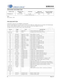 WM8998ECS/R Datasheet Page 8