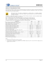 WM8998ECS/R Datasheet Page 12