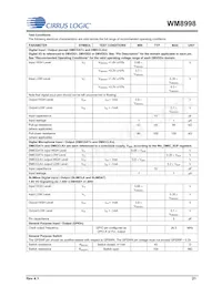 WM8998ECS/R Datenblatt Seite 21