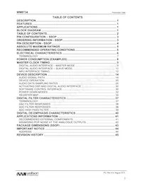 XWM8734EDS/V Datasheet Page 2