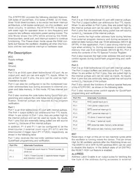 AT87F51RC-24PI Datasheet Page 3