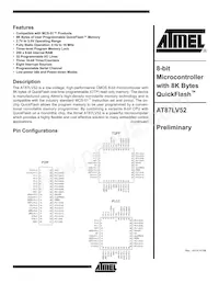 AT87LV52-16AI Datasheet Cover