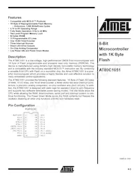 AT89C1051-24SI Datenblatt Cover