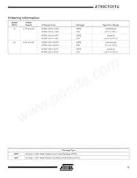 AT89C1051U-12SI Datasheet Pagina 13