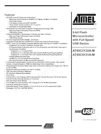 AT89C5131A-S3SIM Datenblatt Cover
