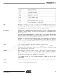 AT89C51RC-24PI Datasheet Page 5