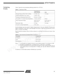 AT91F40816-33CI Datasheet Pagina 19