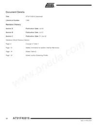 AT91F40816-33CI Datasheet Pagina 20