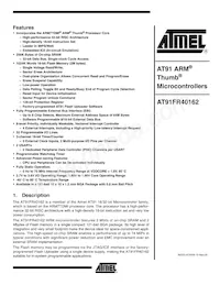 AT91FR40162-CI-T Datasheet Cover