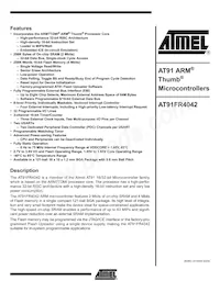 AT91FR4042-CI-T Datenblatt Cover
