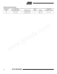 AT91M42800-33CI Datasheet Page 16