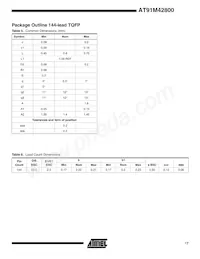 AT91M42800-33CI Datasheet Page 17