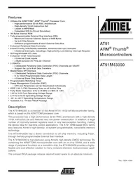 AT91M43300-25CJ Datenblatt Cover