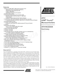 AT91M55800-33AI Datenblatt Cover