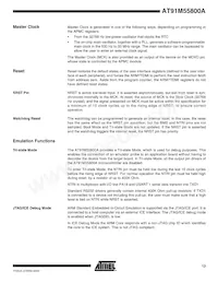 AT91M55800-33AI Datasheet Page 13