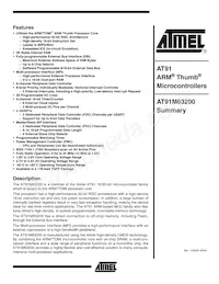 AT91M63200-25AI Datasheet Cover