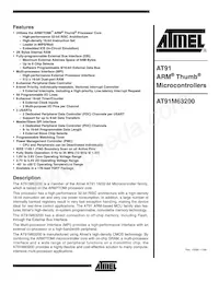AT91M63200-25AU Datenblatt Cover