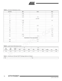 AT91R40807-33AU Datenblatt Seite 16