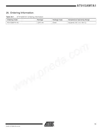 AT91SAM7A1-AU Datasheet Page 15