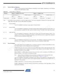 AT91SAM9261SB-CU Datasheet Pagina 17