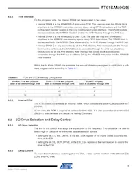 AT91SAM9G45-CU-999數據表 頁面 17