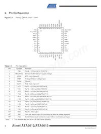 ATA6613P-PLQW Datasheet Page 2