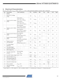 ATA6613P-PLQW數據表 頁面 21