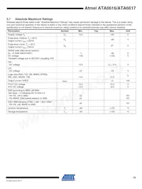 ATA6617-P3QW Datasheet Page 19