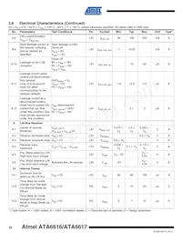 ATA6617-P3QW數據表 頁面 22