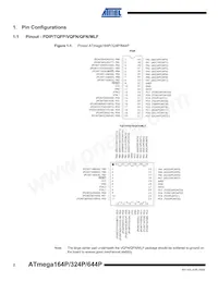 ATMEGA164P-20MCUR Datasheet Page 2