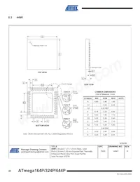 ATMEGA164P-20MCUR Datasheet Page 20