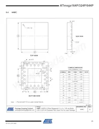 ATMEGA164P-20MCUR Datasheet Page 21
