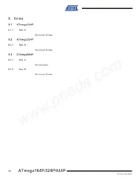 ATMEGA164P-20MCUR Datasheet Page 22
