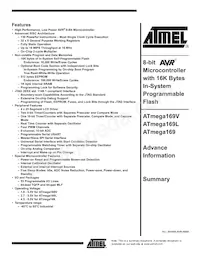 ATMEGA169V-1MC數據表 封面