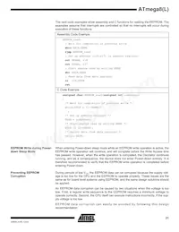 ATMEGA8L-8MI Datasheet Page 21