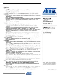 ATSAM3S1CA-CUR Datenblatt Cover