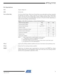 ATTINY11-6SU Datasheet Page 5