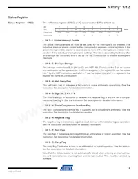 ATTINY11-6SU數據表 頁面 9