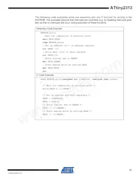 ATTINY2313V-10SI Datasheet Page 21