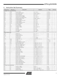 ATTINY85V-10SI Datasheet Page 7