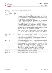 C167CSL16M3VCAFXUMA2 Datasheet Page 16