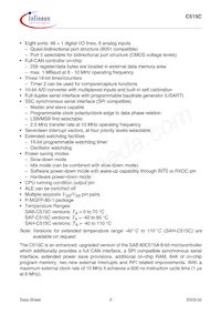 C515C8EMCAFXUMA1 Datasheet Page 6
