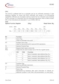 C515C8EMCAFXUMA1 Datasheet Pagina 19